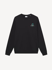 Les Deux Black Bruno Café Artwork Sweatshirt - Image 7 of 8