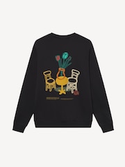 Les Deux Black Bruno Café Artwork Sweatshirt - Image 8 of 8