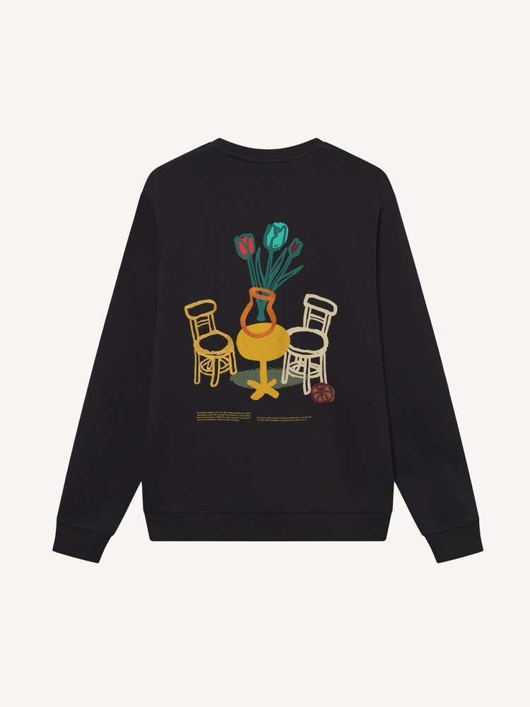 Les Deux Black Bruno Café Artwork Sweatshirt - Image 8 of 8