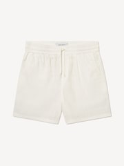 Les Deux Cream Charlie Check Patterned Shorts - Image 6 of 7
