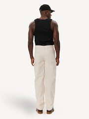 Les Deux Cream Ryder Double Front Panel Carpenter Trousers - Image 4 of 8