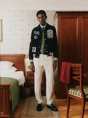 Les Deux Cream Ryder Double Front Panel Carpenter Trousers - Image 6 of 8