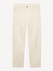 Les Deux Cream Ryder Double Front Panel Carpenter Trousers - Image 7 of 8