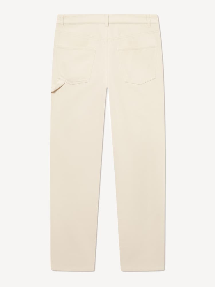 Les Deux Cream Ryder Double Front Panel Carpenter Trousers - Image 8 of 8