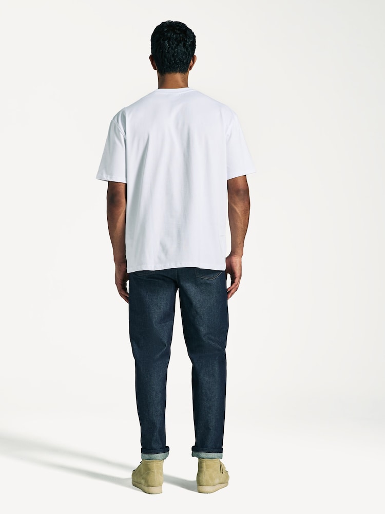 Les Deux White Crew Logo T-Shirt - Image 2 of 7
