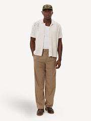 Les Deux Cream Hector Short Sleeve Lace Shirt - Image 3 of 8