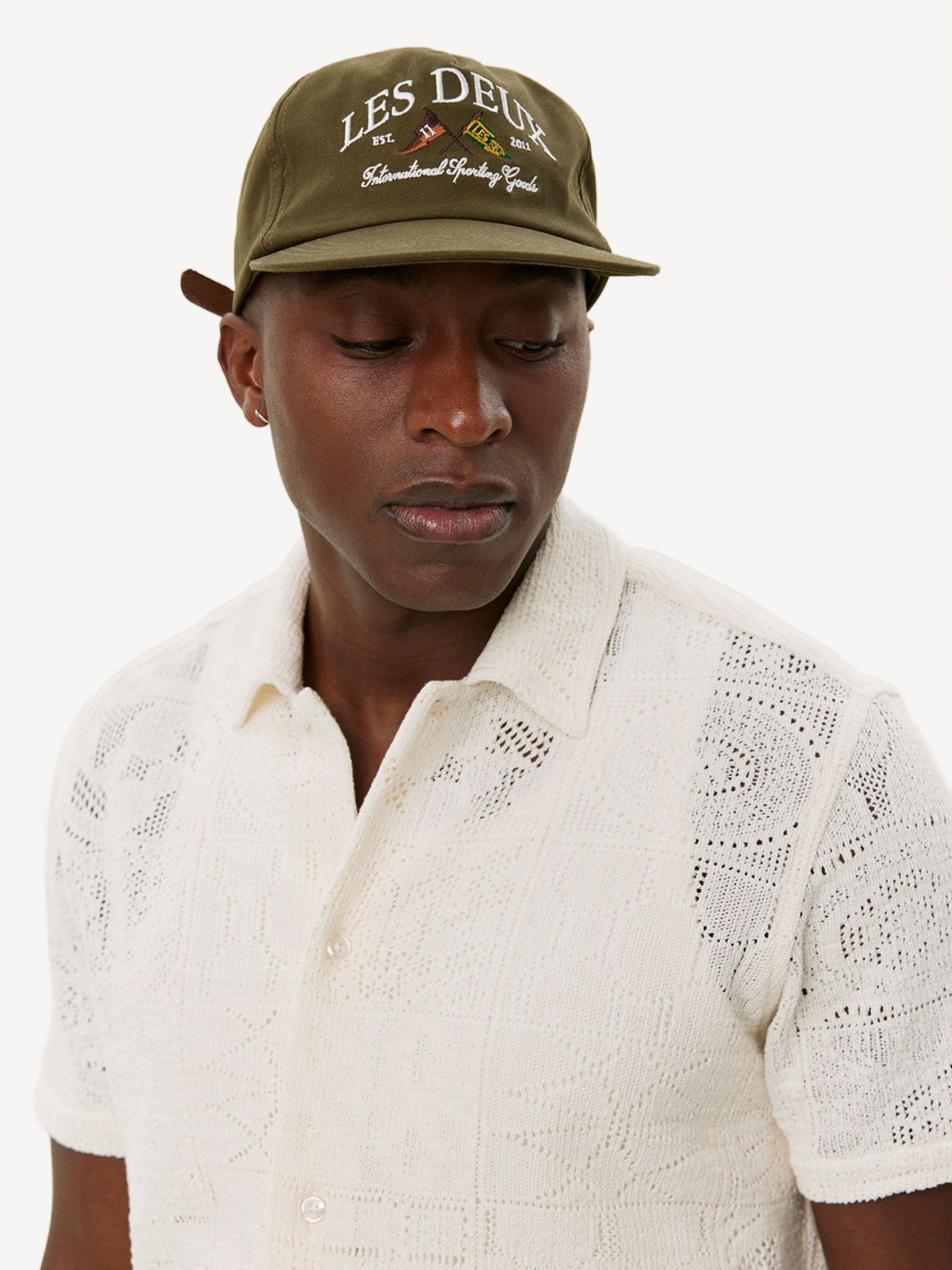 Buy Les Deux Cream Hector Short Sleeve Lace Shirt from Next USA