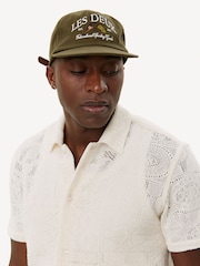 Les Deux Cream Hector Short Sleeve Lace Shirt - Image 5 of 8