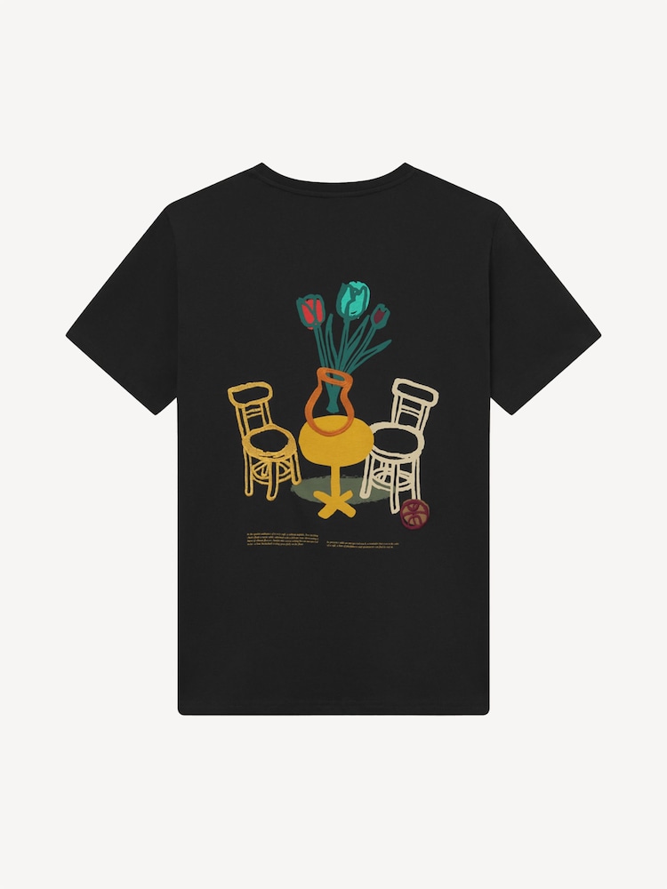 Les Deux Black Bruno Café Artwork T-Shirt - Image 5 of 5