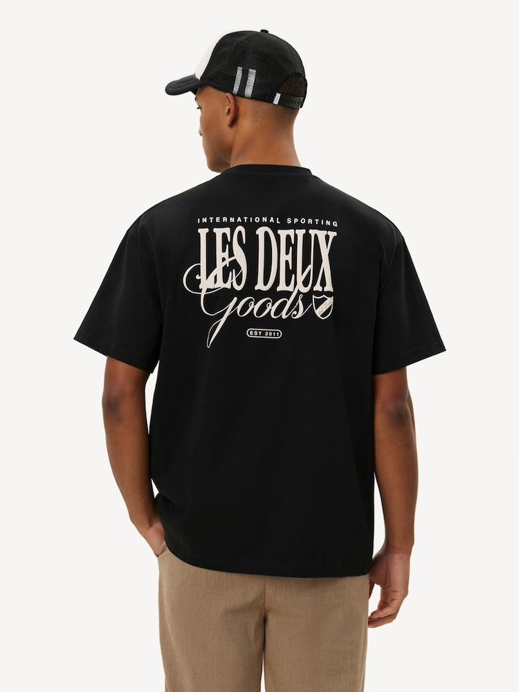 Les Deux Black Sporting Goods Logo T-Shirt - Image 1 of 8
