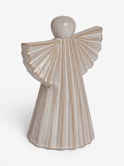 Natural Skandi Ceramic Angel Christmas Ornament - Image 3 of 3