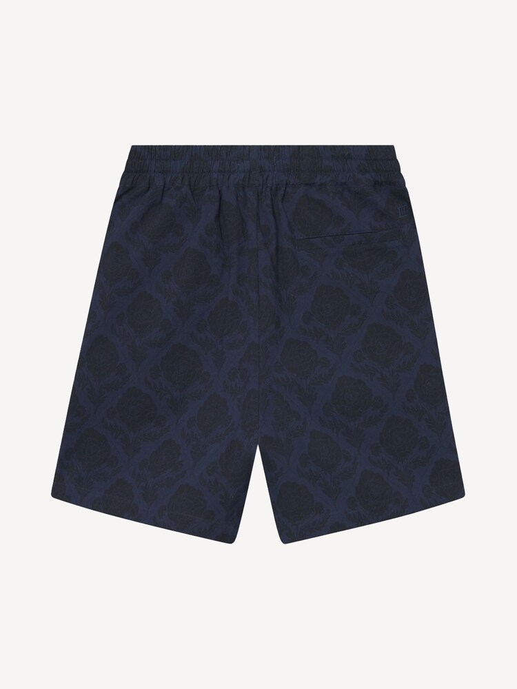 Les Deux Blue Lesley Flower Tile Allover Print Shorts - Image 7 of 7 Les Deux Blue Lesley Flower Tile Allover Print Shorts - Image 7 of 7