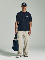 Les Deux Blue Crew Logo T-Shirt - Image 5 of 6