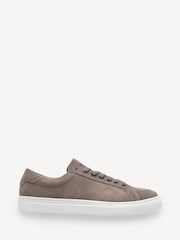 Les Deux Grey Theodor Suede Low Top Lace Up Sneakers - Image 1 of 4