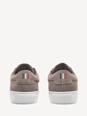 Les Deux Grey Theodor Suede Low Top Lace Up Sneakers - Image 4 of 4