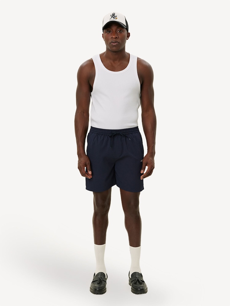 Les Deux Blue Stan Seersucker Swim Shorts - Image 1 of 10