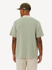 Les Deux Green Easton Knitted Short Sleeve Shirt - Image 2 of 8