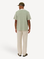 Les Deux Green Easton Knitted Short Sleeve Shirt - Image 4 of 8