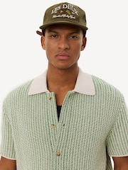 Les Deux Green Easton Knitted Short Sleeve Shirt - Image 5 of 8