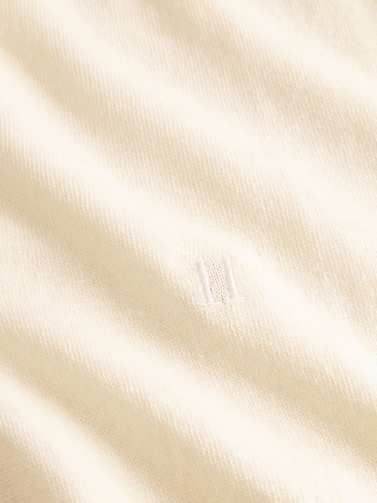 Les Deux Cream Emmanuel Open Collar Knit Polo Shirt - Image 9 of 9 Les Deux Cream Emmanuel Open Collar Knit Polo Shirt - Image 9 of 9