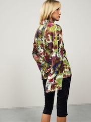 Multicoloured Tie Dye Print Slim Fit Long Sleeve Shirt - Image 3 of 7