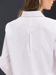 White Fitted Stretch Essential Long Sleeve Shirt - Image 5 of 8