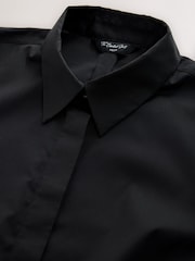 Black Fitted Stretch Essential Long Sleeve Shirt - Image 6 of 7