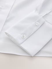 White Fitted Stretch Essential Long Sleeve Shirts 2 Pack - Image 10 of 11