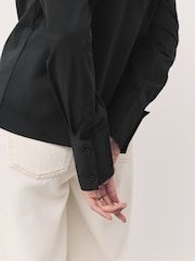 Black Fitted Stretch Essential Long Sleeve Shirts 2 Pack - Image 5 of 10