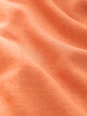 Orange Short Sleeve Boxy T-Shirt with Linen - Image 3 of 3