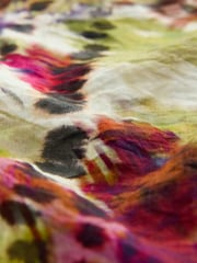 Multicoloured Tie Dye Print Textured Boxy T-Shirt - Image 2 of 3
