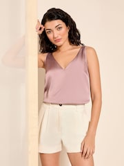 Friends Like These Pink V-Neck Shell Top - Image 2 of 4