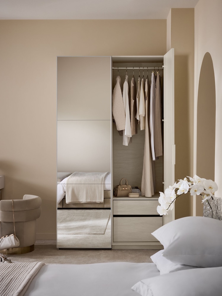 Mirror Sloane Glass Double Semi Fitted Wardrobe - Image 1 of 10