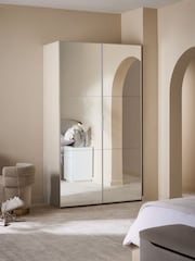 Mirror Sloane Glass Double Semi Fitted Wardrobe - Image 3 of 10