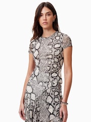 AllSaints White Ellie Mesh T-Shirt - Image 1 of 7