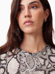 AllSaints White Ellie Mesh T-Shirt - Image 3 of 7