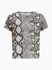 AllSaints White Ellie Mesh T-Shirt - Image 7 of 7