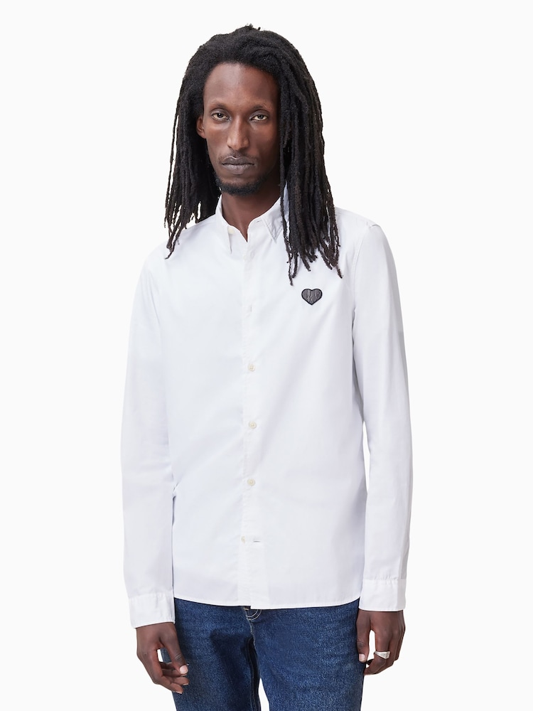 AllSaints White Amante Long Sleeve Shirt - Image 2 of 5