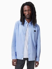 AllSaints Blue Amante Long Sleeve Shirt - Image 1 of 7
