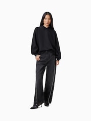 أسود - AllSaints Artia Hoodie - صورة 1 من 5