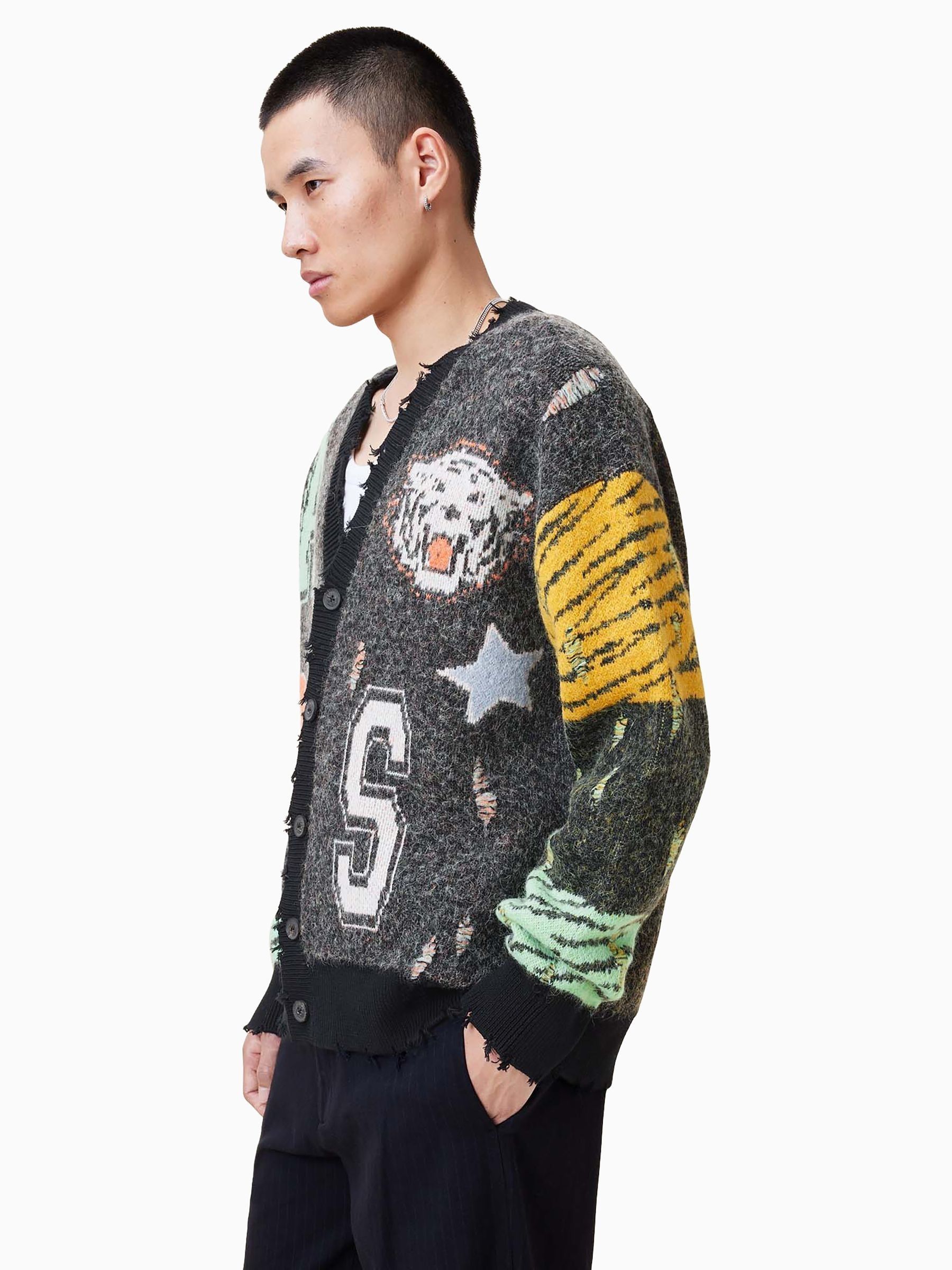 Buy AllSaints Grey Akki Cardigan from Next USA
