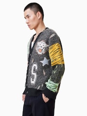 AllSaints Grey Akki Cardigan - Image 2 of 9