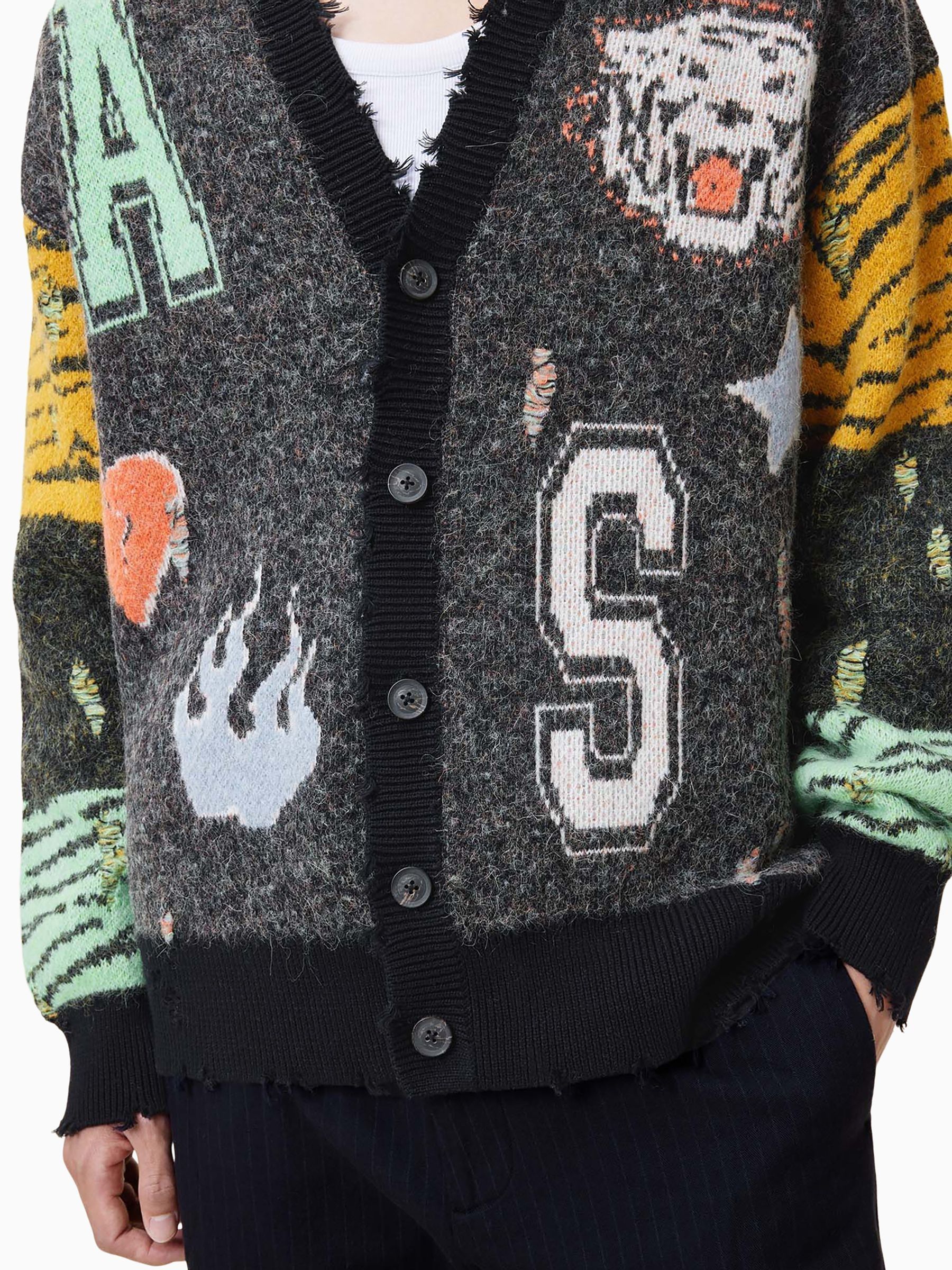 Buy AllSaints Grey Akki Cardigan from Next USA
