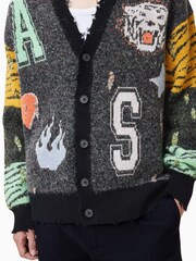 AllSaints Grey Akki Cardigan - Image 7 of 9