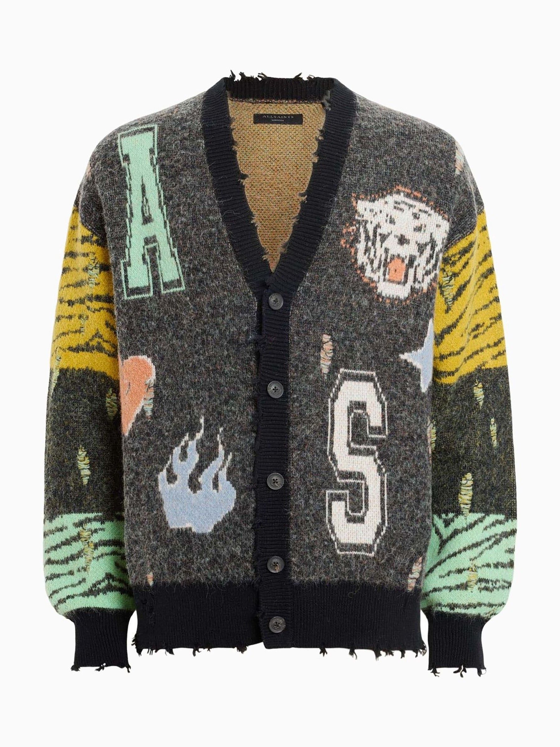 Buy AllSaints Grey Akki Cardigan from Next USA