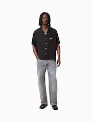 AllSaints Black Lovers Short Sleeve Shirt - Image 4 of 8