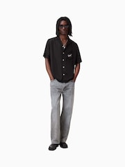 AllSaints Black Lovers Short Sleeve Shirt - Image 5 of 8
