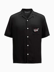 AllSaints Black Lovers Short Sleeve Shirt - Image 8 of 8