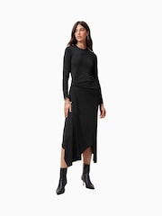 AllSaints Black Rivi Dress - Image 1 of 7