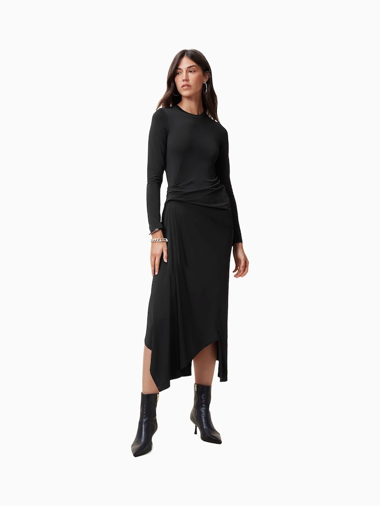 AllSaints Black Rivi Dress - Image 1 of 7